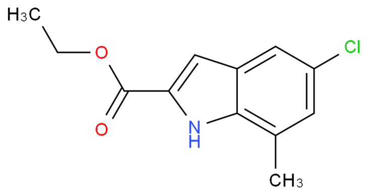 Etyl-5-klor-7-metyl-1h-indol-2-karboksylat Cas 15936-71-7